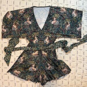 Unicorn in Captivity Kimono Playsuit S
